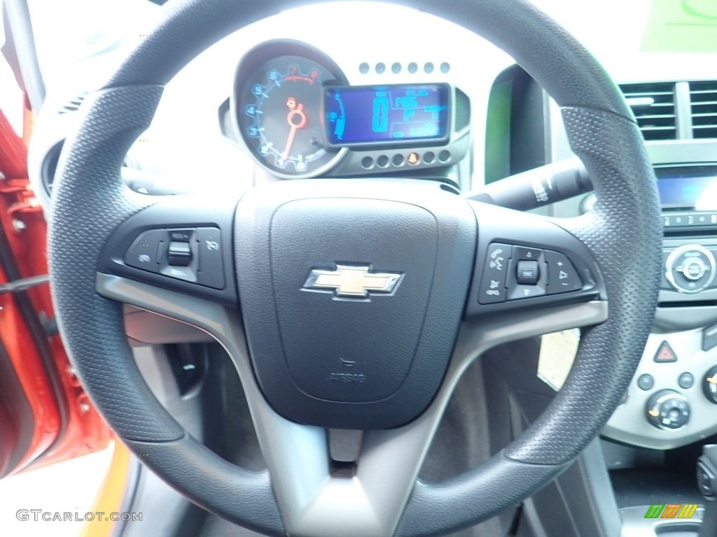 2012 Sonic LT Sedan - Inferno Orange Metallic / Jet Black/Dark Titanium photo #27