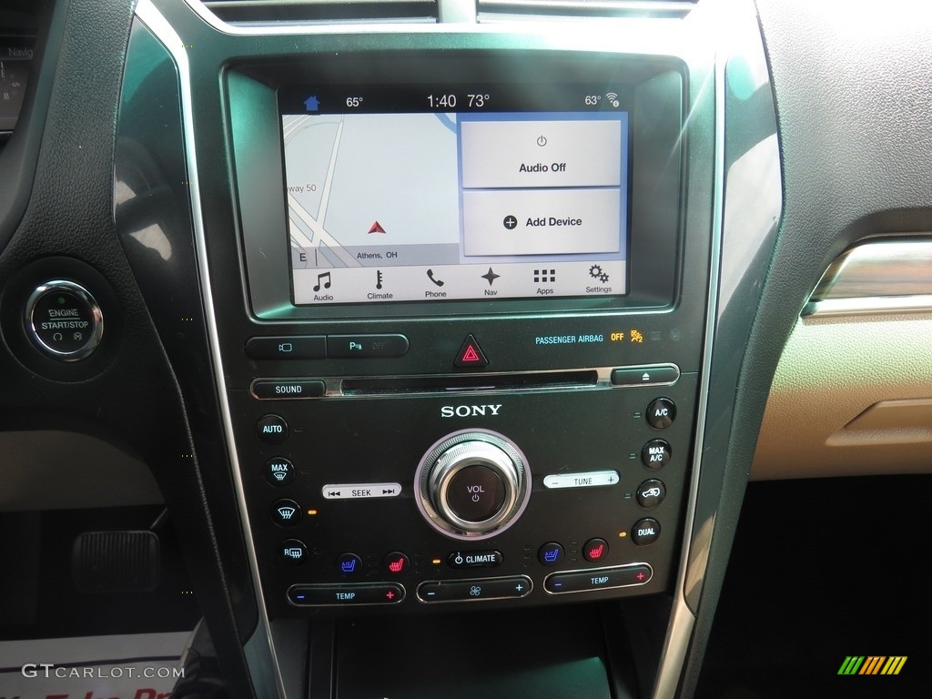 2017 Explorer Limited 4WD - White Gold / Medium Light Camel photo #41