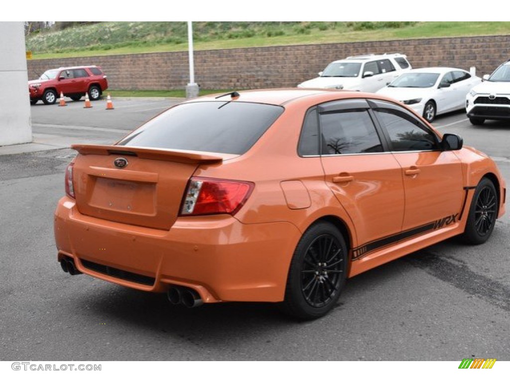 2013 Impreza WRX Limited 4 Door - Tangerine Orange Pearl / WRX Carbon Black photo #6