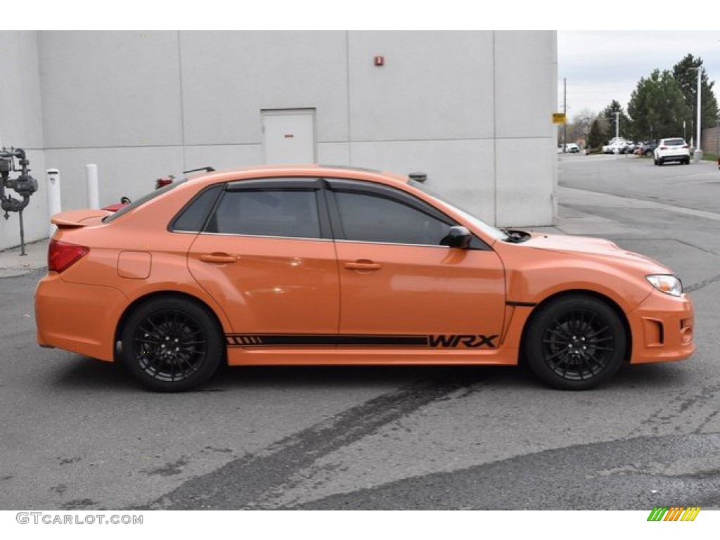 2013 Impreza WRX Limited 4 Door - Tangerine Orange Pearl / WRX Carbon Black photo #7