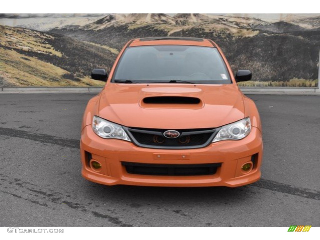 2013 Impreza WRX Limited 4 Door - Tangerine Orange Pearl / WRX Carbon Black photo #8