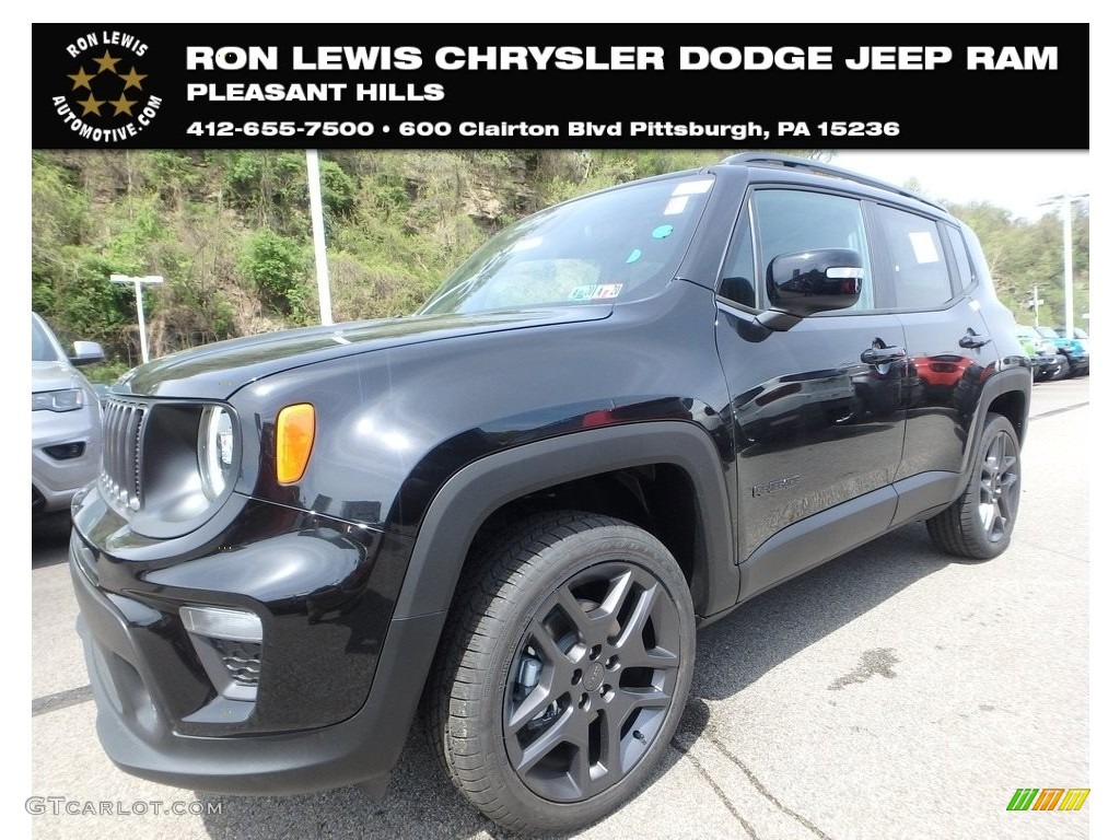 2019 Renegade Latitude 4x4 - Black / Black/Ski Grey photo #1