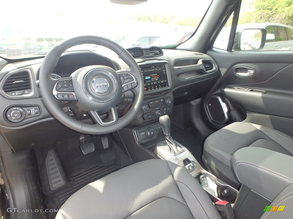 Black/Ski Grey Interior 2019 Jeep Renegade Latitude 4x4 Photo #133120742