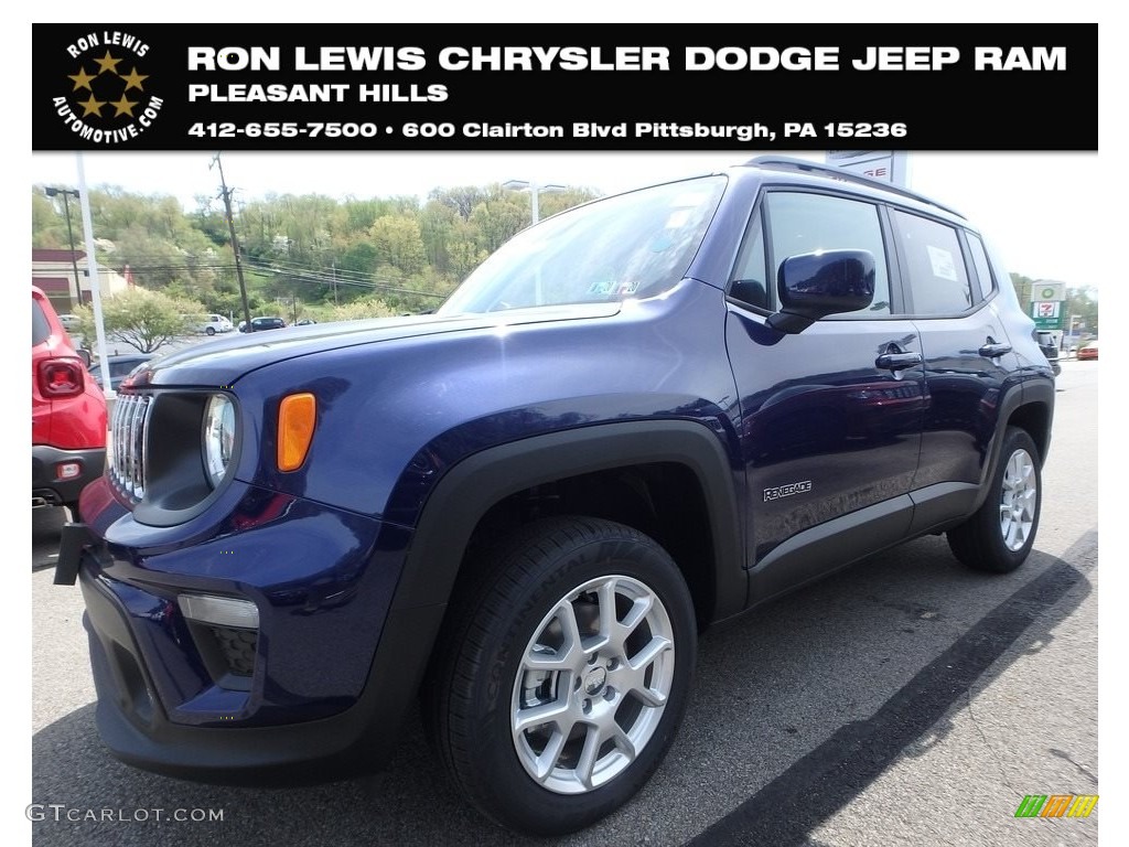 2019 Renegade Latitude 4x4 - Jetset Blue / Black/Ski Grey photo #1