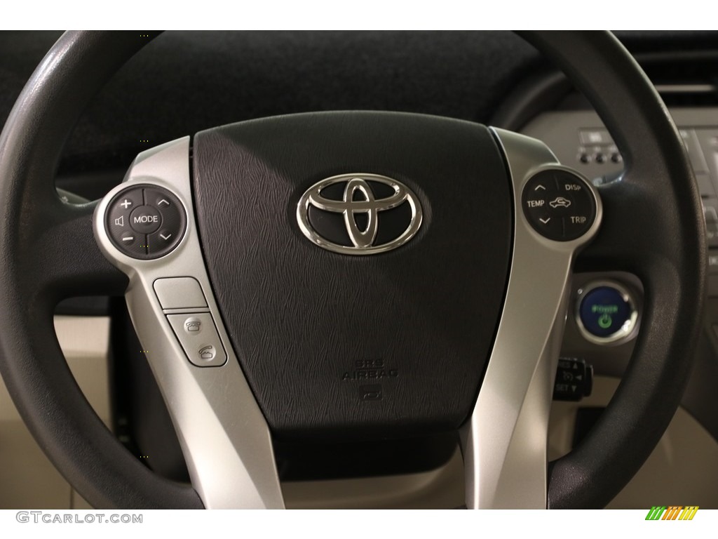 2012 Prius 3rd Gen Two Hybrid - Sea Glass Pearl / Bisque photo #7