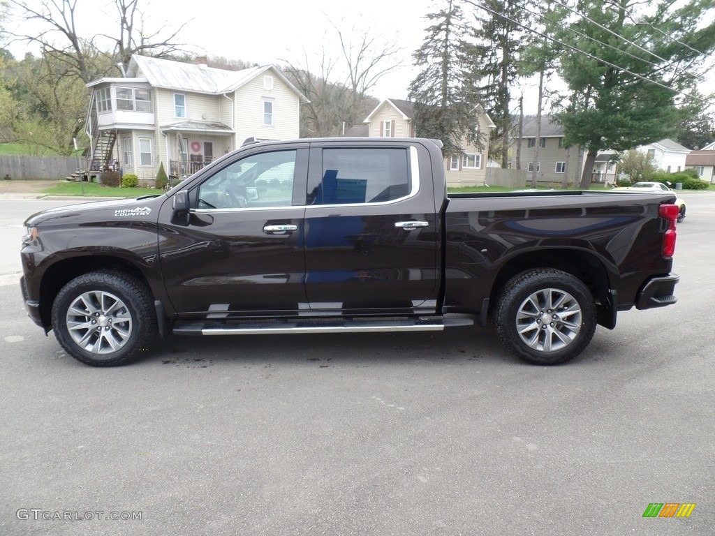 Havana Brown Metallic 2019 Chevrolet Silverado 1500 High Country Crew Cab 4WD Exterior Photo #133124474