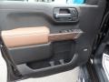 Jet Black/Umber 2019 Chevrolet Silverado 1500 High Country Crew Cab 4WD Door Panel