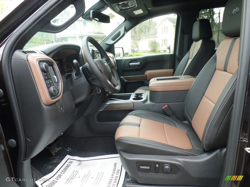 Jet Black/Umber Interior 2019 Chevrolet Silverado 1500 High Country Crew Cab 4WD Photo #133124567