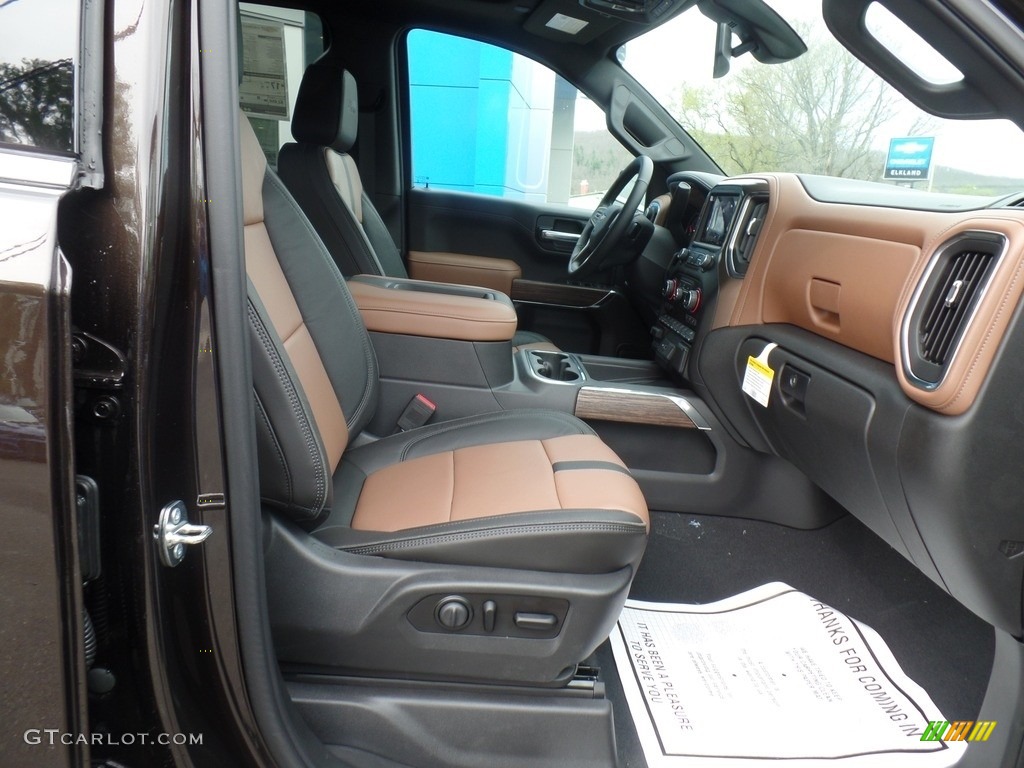 Jet Black/Umber Interior 2019 Chevrolet Silverado 1500 High Country Crew Cab 4WD Photo #133124924
