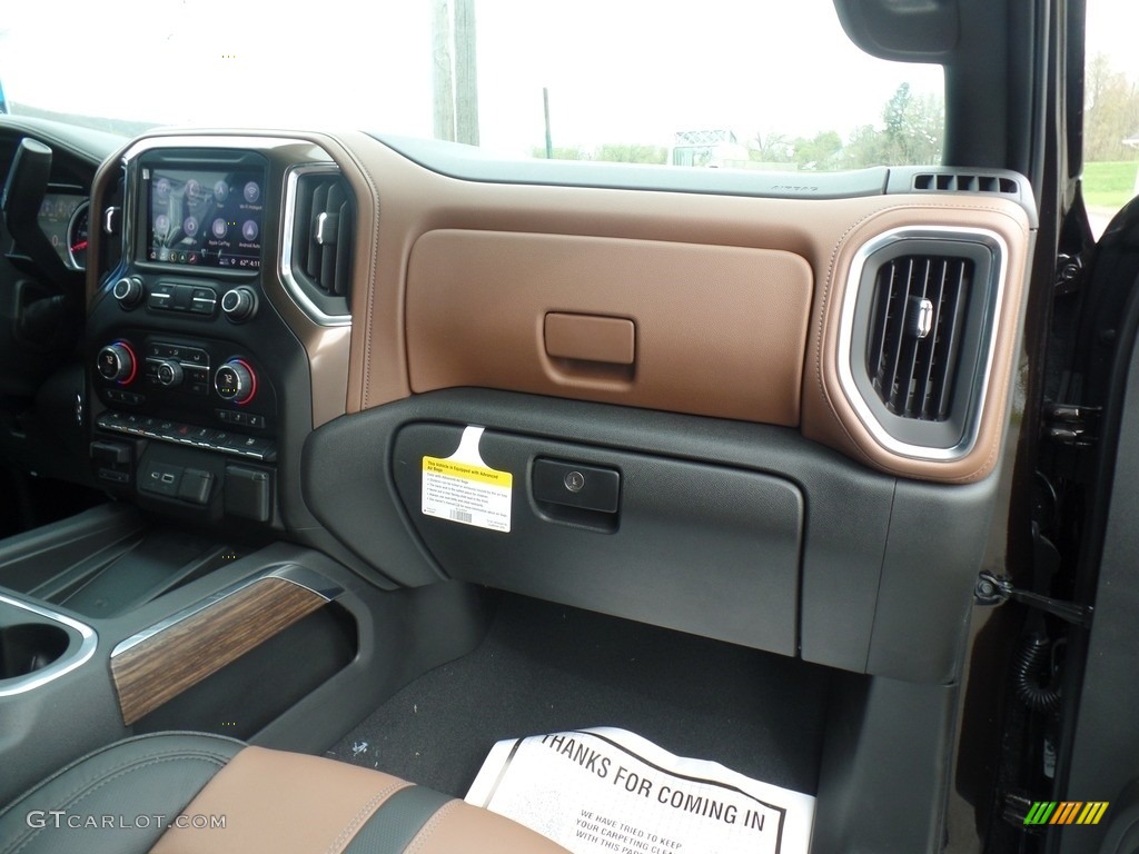 2019 Chevrolet Silverado 1500 High Country Crew Cab 4WD Jet Black/Umber Dashboard Photo #133124945