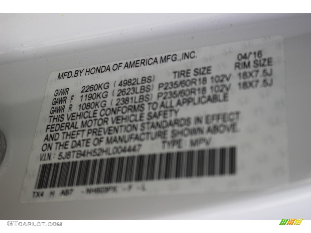 2017 RDX Technology AWD - White Diamond Pearl / Parchment photo #41