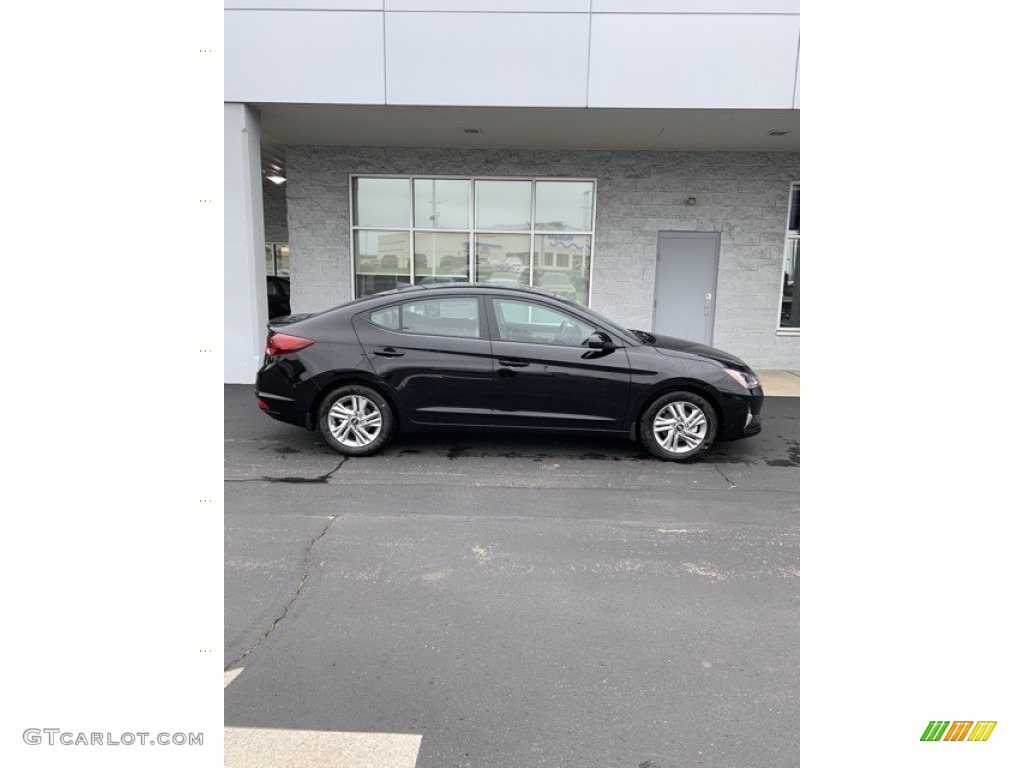 2019 Elantra Value Edition - Phantom Black / Beige photo #3