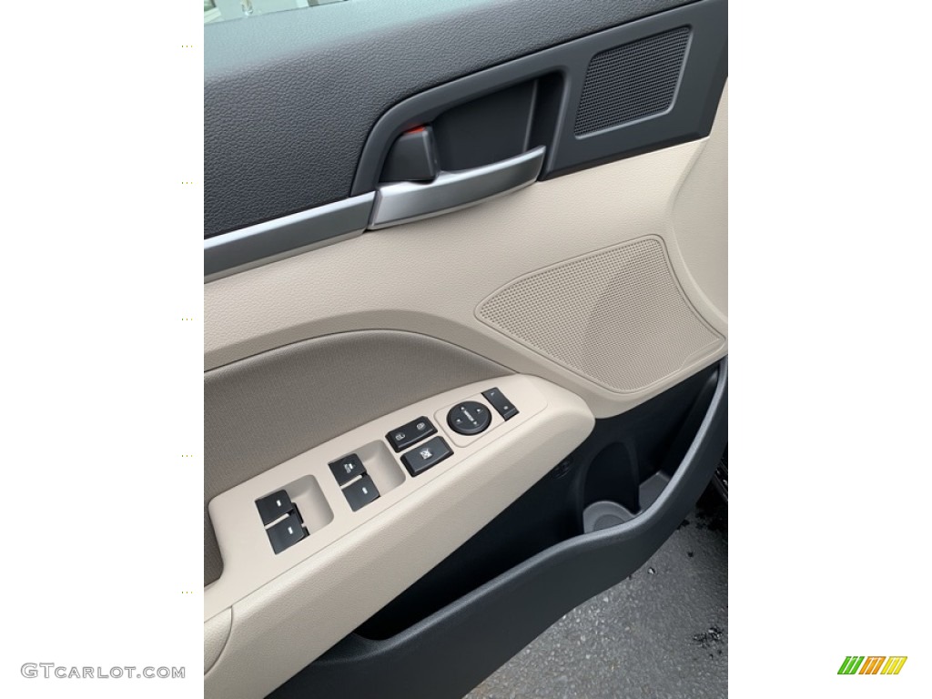 2019 Elantra Value Edition - Phantom Black / Beige photo #10