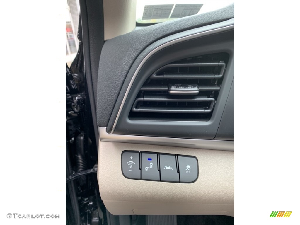 2019 Elantra Value Edition - Phantom Black / Beige photo #11