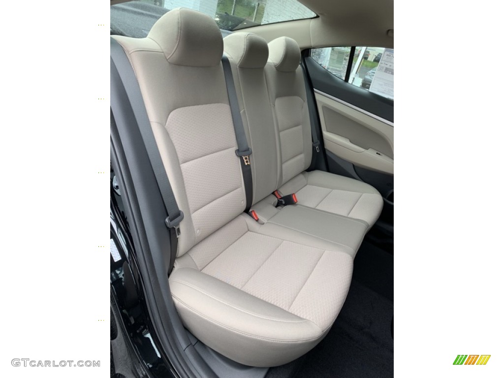 2019 Elantra Value Edition - Phantom Black / Beige photo #24