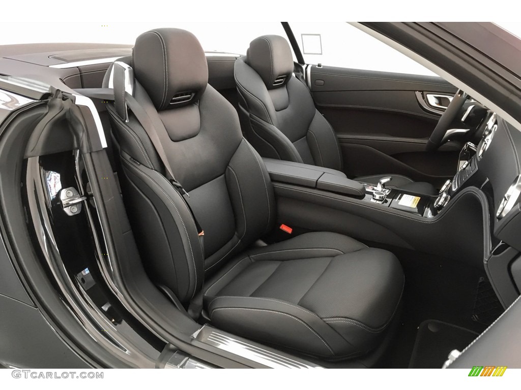 Black Interior 2019 Mercedes-Benz SL 550 Roadster Photo #133129571