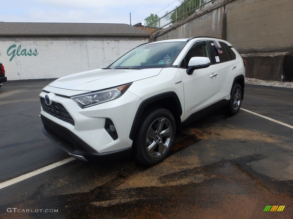 Blizzard White Pearl 2019 Toyota RAV4 Limited AWD Hybrid Exterior Photo #133129856