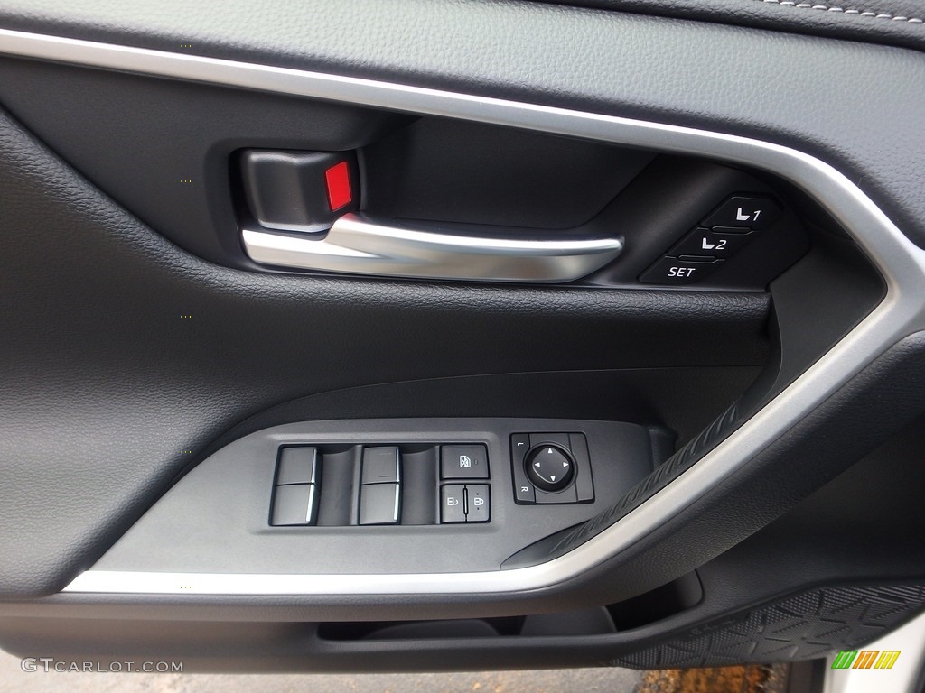 2019 Toyota RAV4 Limited AWD Hybrid Black Door Panel Photo #133129985