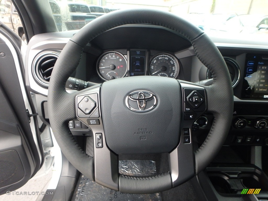 2019 Toyota Tacoma TRD Off-Road Double Cab 4x4 TRD Graphite Steering Wheel Photo #133130909