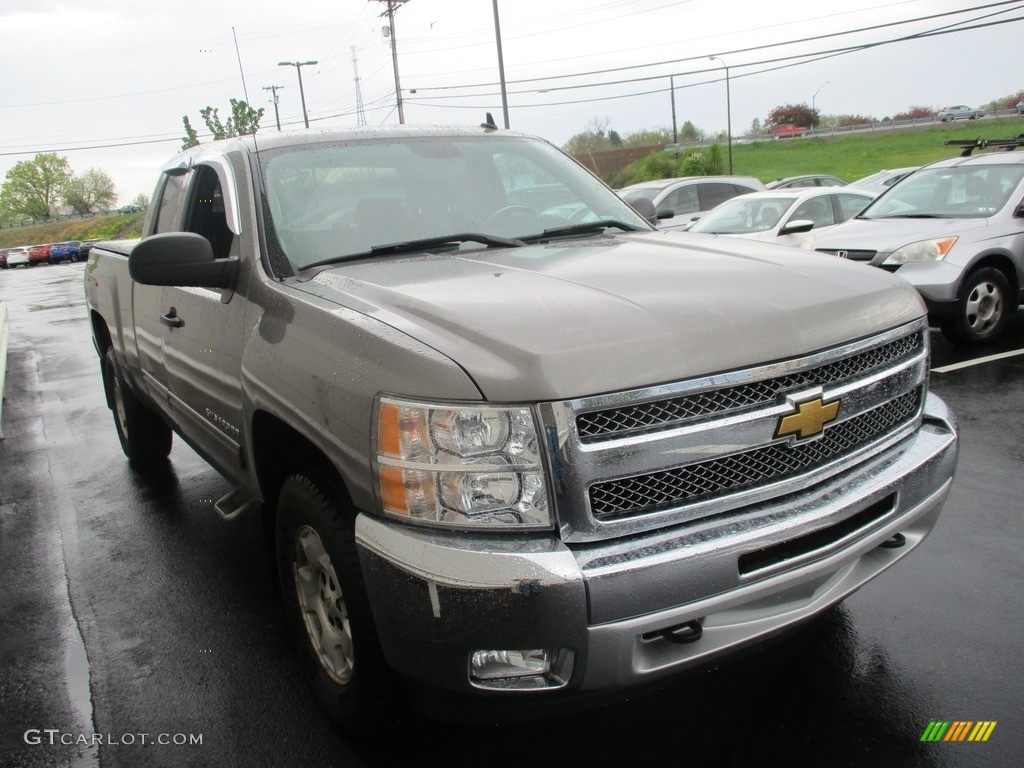 2012 Silverado 1500 LT Extended Cab 4x4 - Graystone Metallic / Ebony photo #7