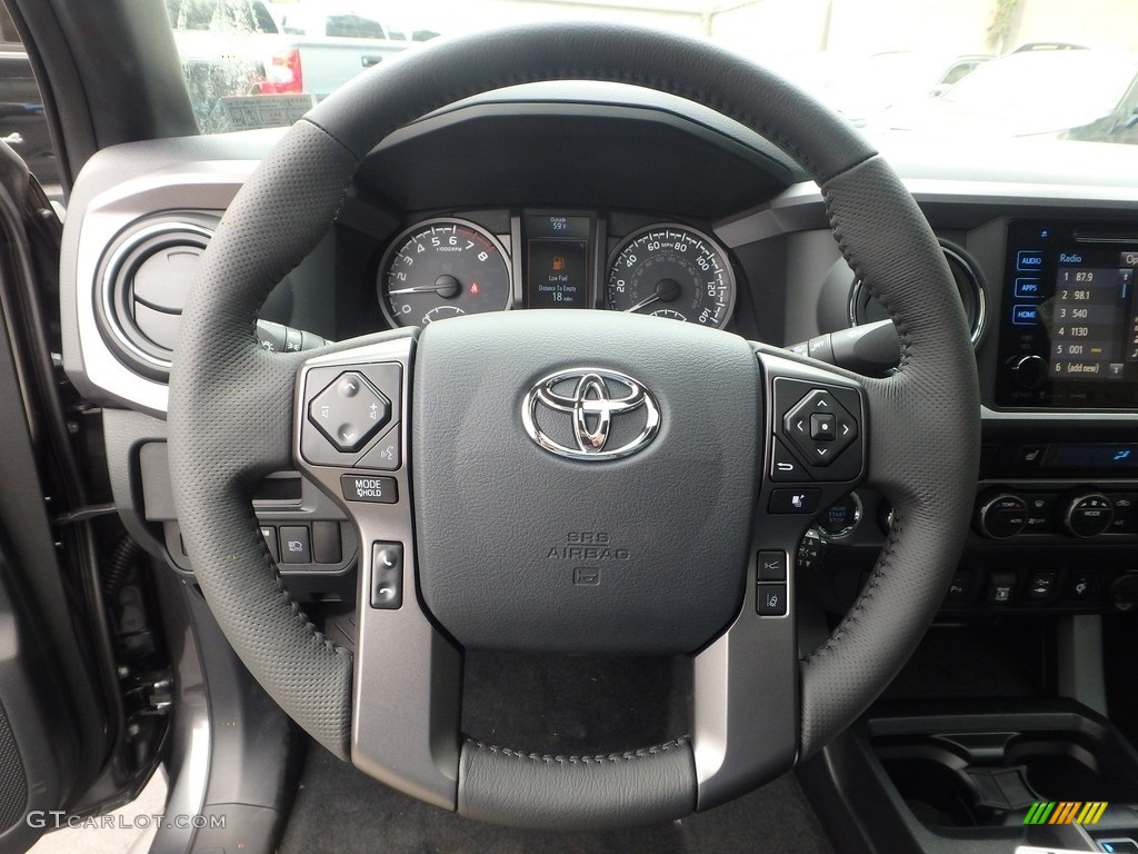 2019 Toyota Tacoma TRD Off-Road Double Cab 4x4 TRD Graphite Steering Wheel Photo #133131350