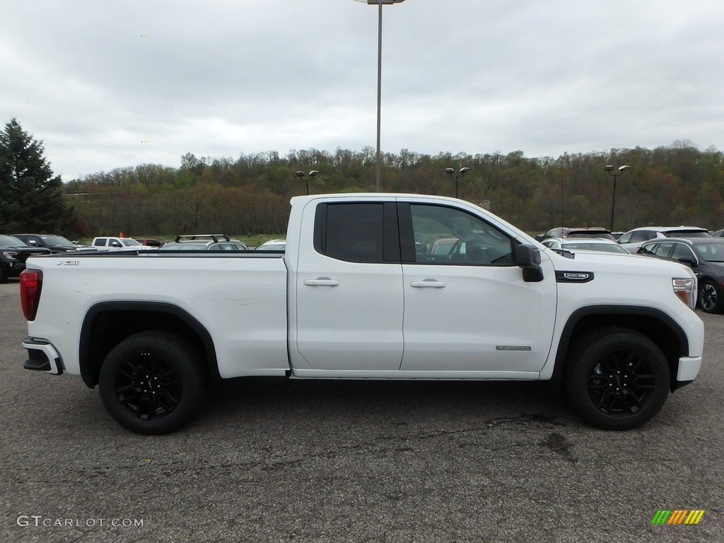 Summit White 2019 GMC Sierra 1500 Elevation Double Cab 4WD Exterior Photo #133131542