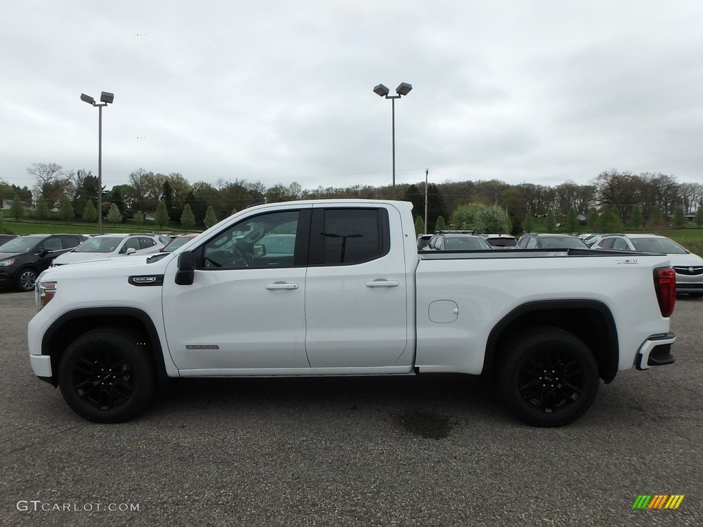Summit White 2019 GMC Sierra 1500 Elevation Double Cab 4WD Exterior Photo #133131656
