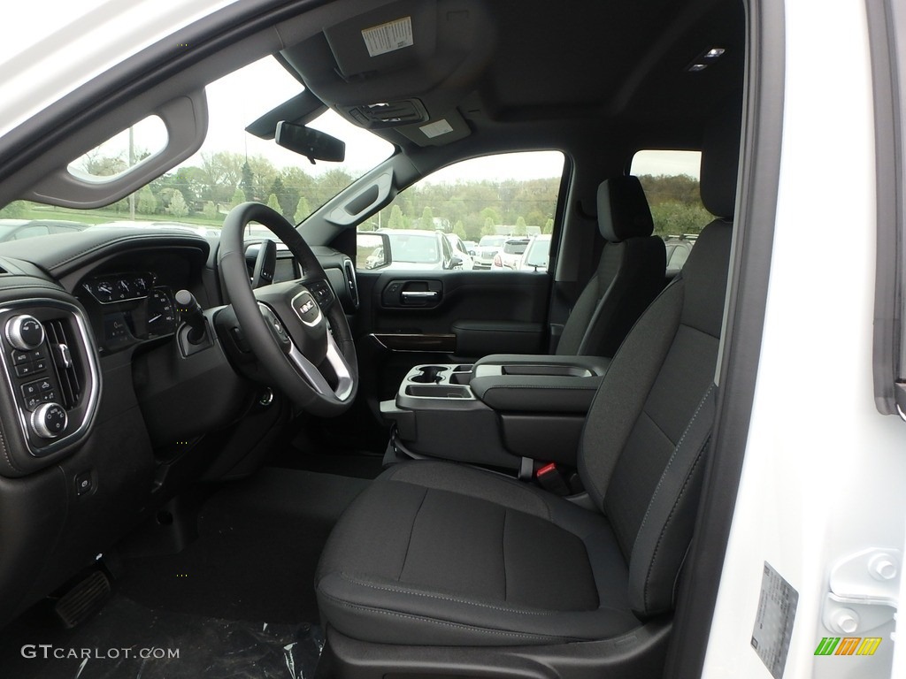 Jet Black Interior 2019 GMC Sierra 1500 Elevation Double Cab 4WD Photo #133131710