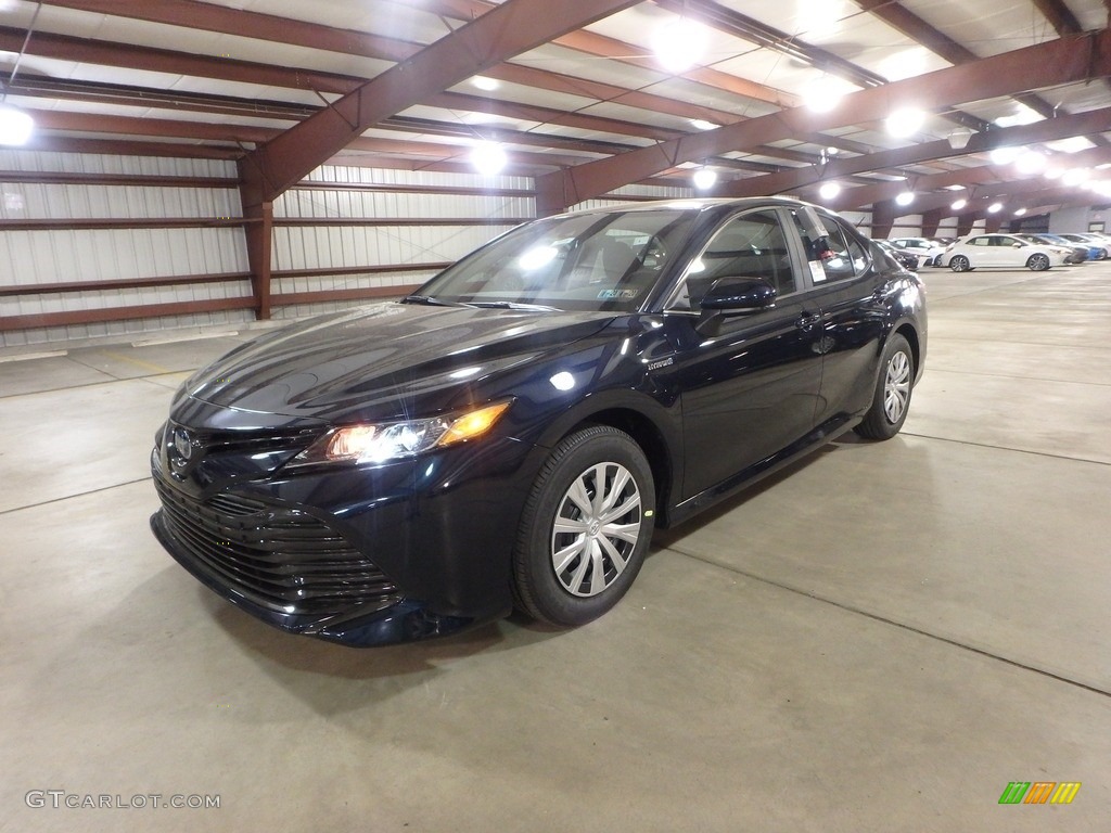 2019 Camry Hybrid LE - Galactic Aqua Mica / Black photo #4