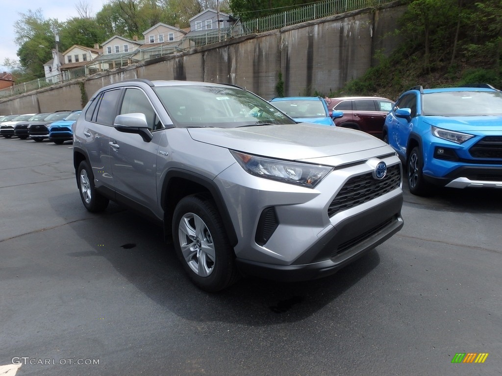 2019 RAV4 LE AWD Hybrid - Silver Sky Metallic / Black photo #1