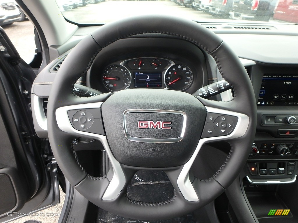 2019 GMC Terrain SLE AWD Jet Black Steering Wheel Photo #133132493