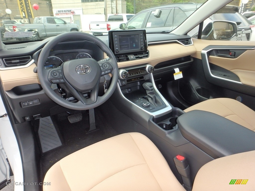 Nutmeg Interior 2019 Toyota RAV4 LE AWD Hybrid Photo #133132883