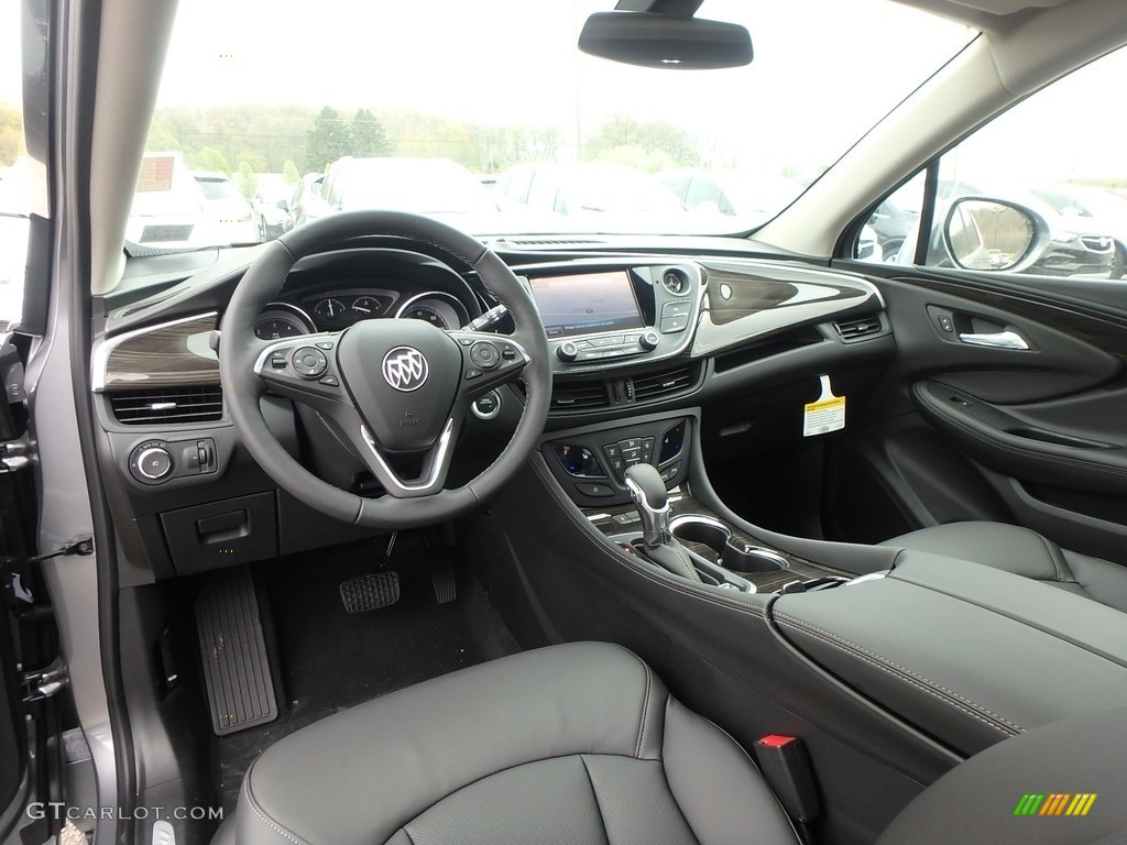 Ebony Interior 2019 Buick Envision Essence AWD Photo #133132949
