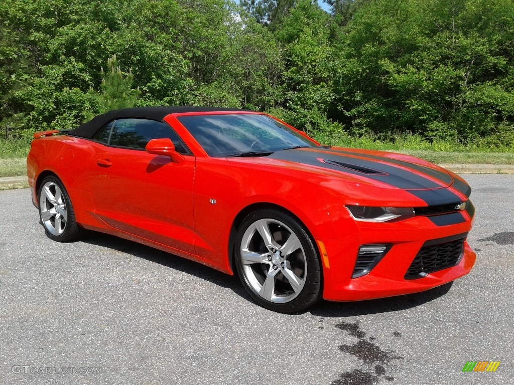 Red Hot 2018 Chevrolet Camaro SS Convertible Exterior Photo #133133984