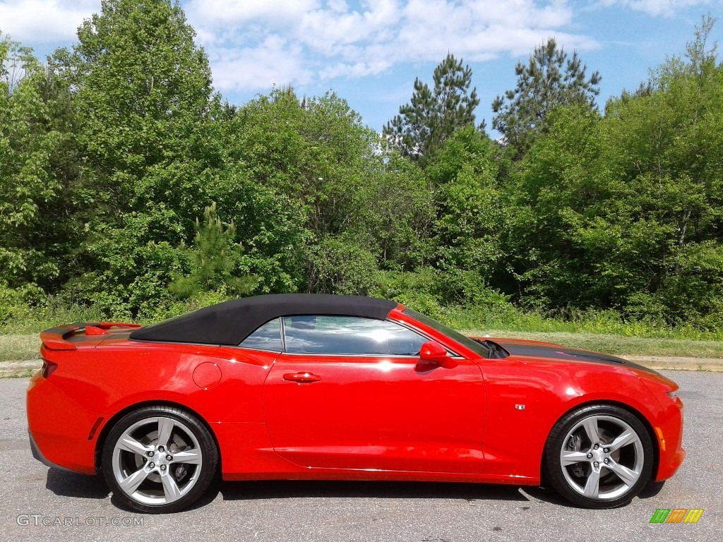 2018 Camaro SS Convertible - Red Hot / Jet Black photo #6