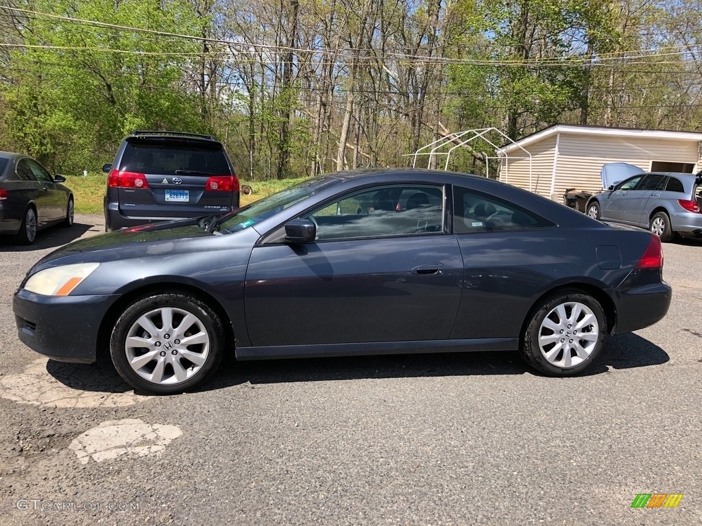 2007 Accord EX V6 Coupe - Graphite Pearl / Black photo #2