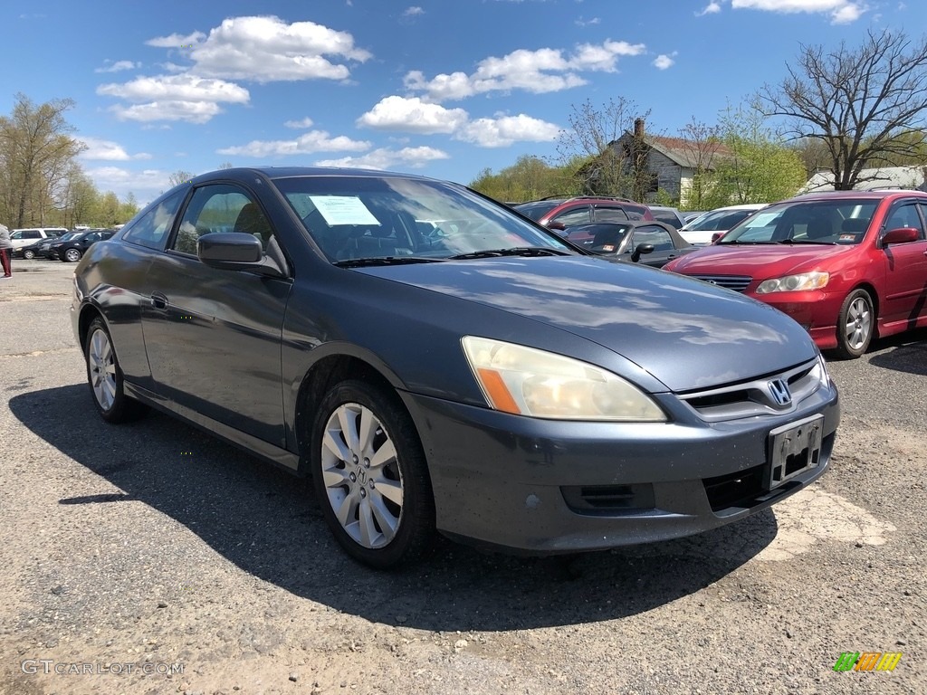 2007 Accord EX V6 Coupe - Graphite Pearl / Black photo #7