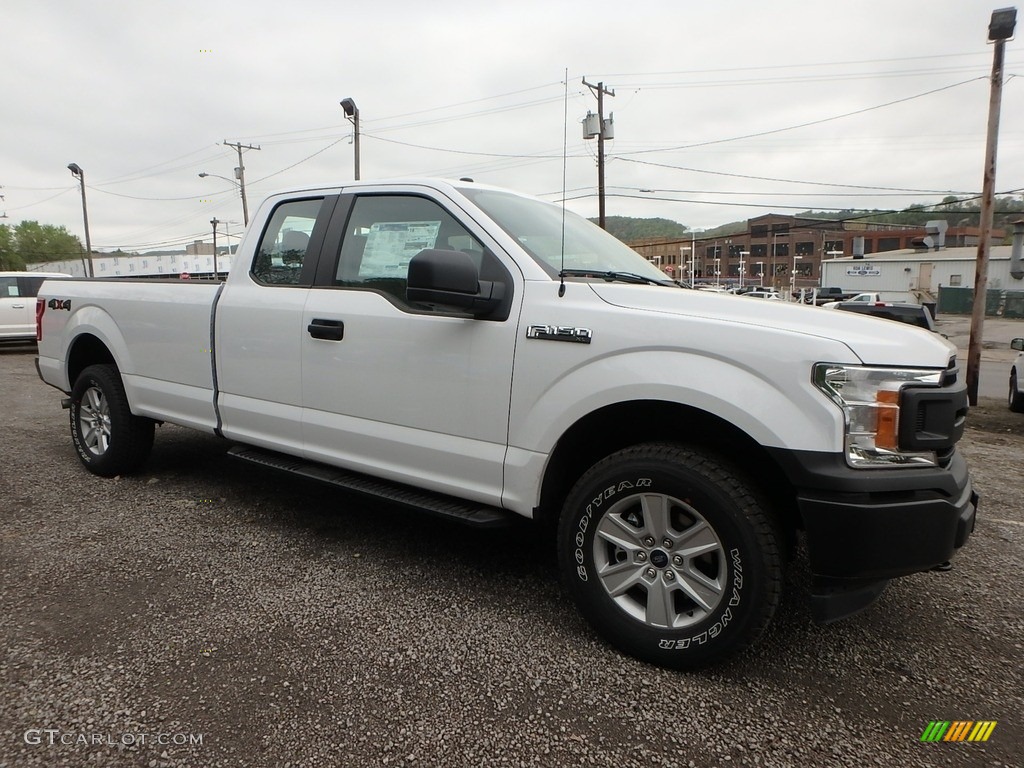 2019 F150 XL SuperCab 4x4 - Oxford White / Earth Gray photo #9