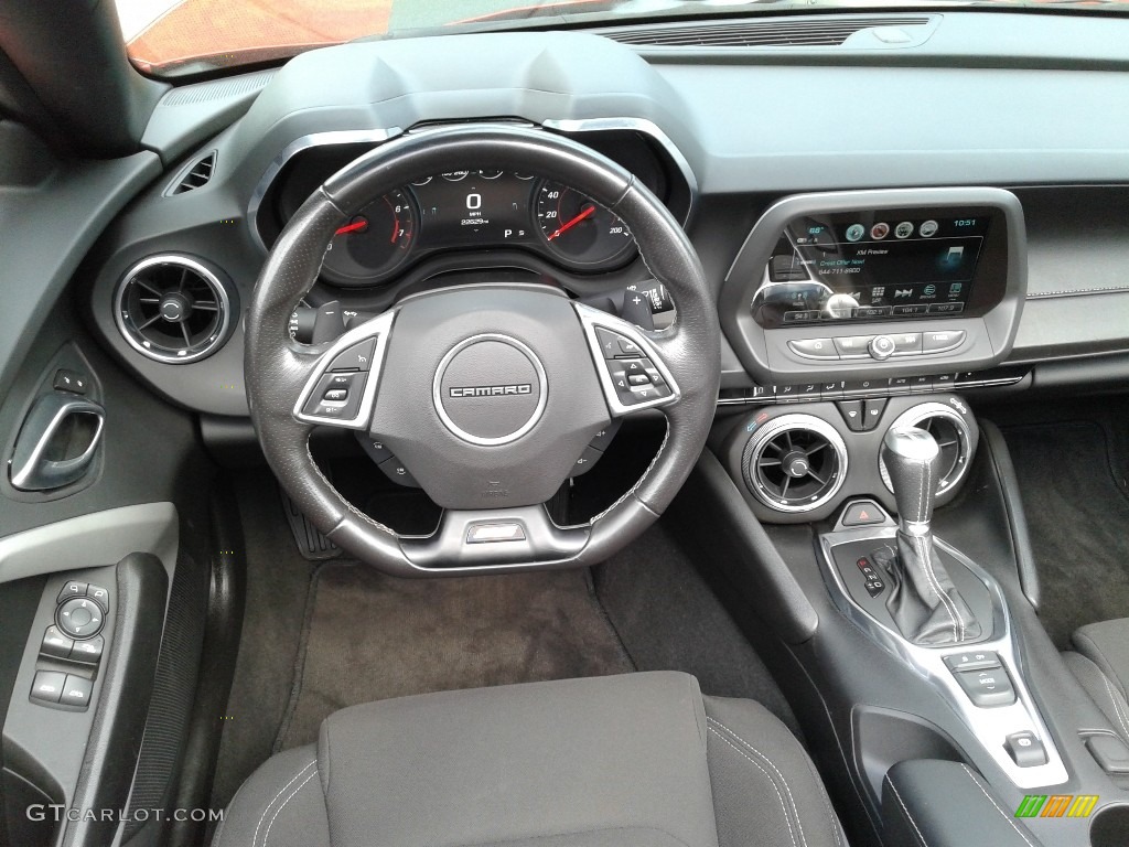 2018 Chevrolet Camaro SS Convertible Jet Black Dashboard Photo #133134503