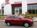 2014 Cayenne Red Nissan Rogue SV AWD  photo #2