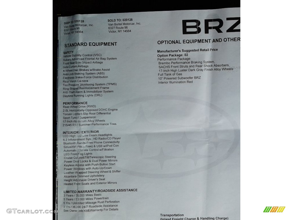 2017 BRZ Limited - Dark Gray Metallic / Black photo #30