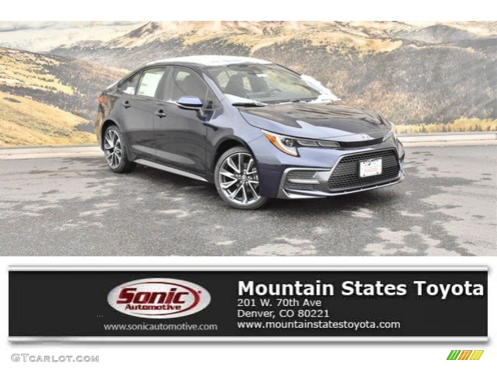 2020 Corolla SE - Blueprint / Black photo #1