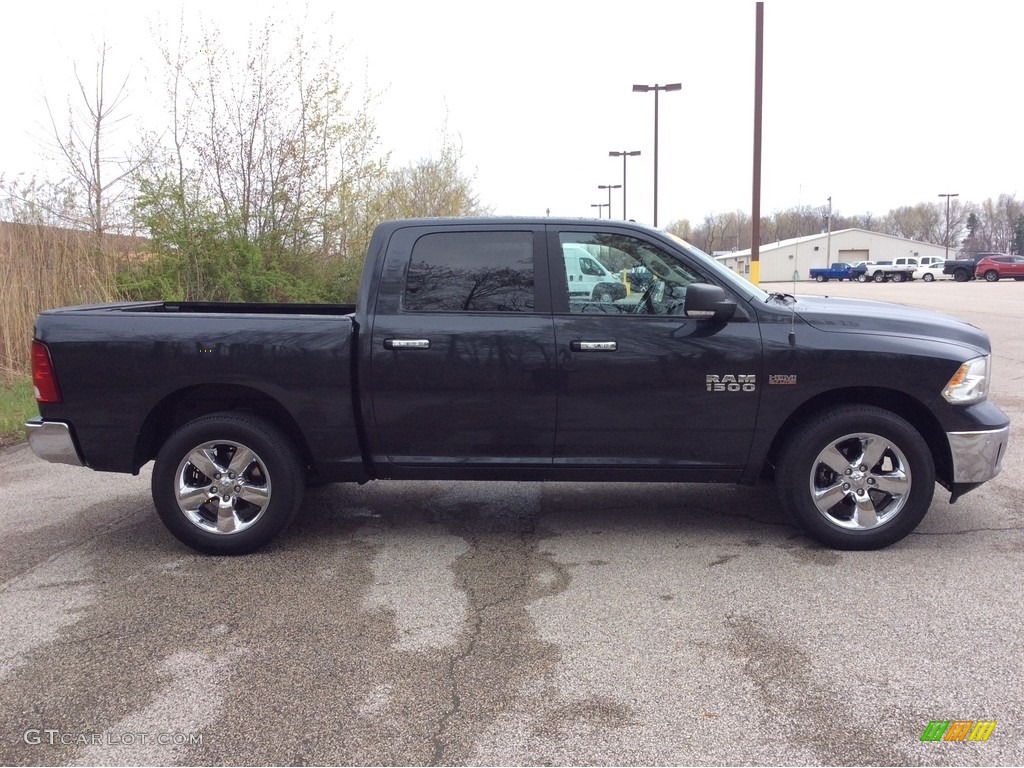 2017 1500 Big Horn Crew Cab 4x4 - Maximum Steel Metallic / Black/Diesel Gray photo #7