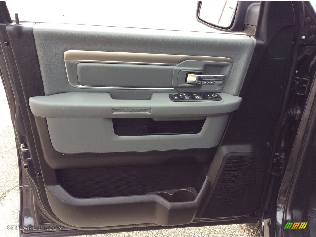 2017 1500 Big Horn Crew Cab 4x4 - Maximum Steel Metallic / Black/Diesel Gray photo #14