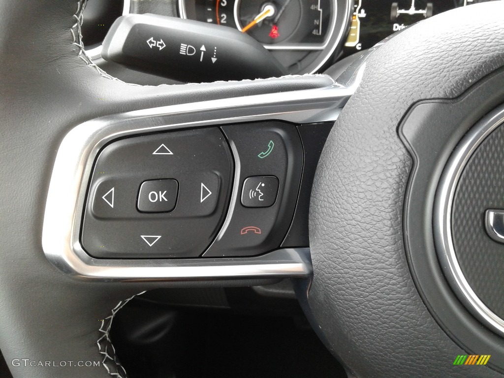 2019 Jeep Wrangler Unlimited Sahara 4x4 Black Steering Wheel Photo #133137152