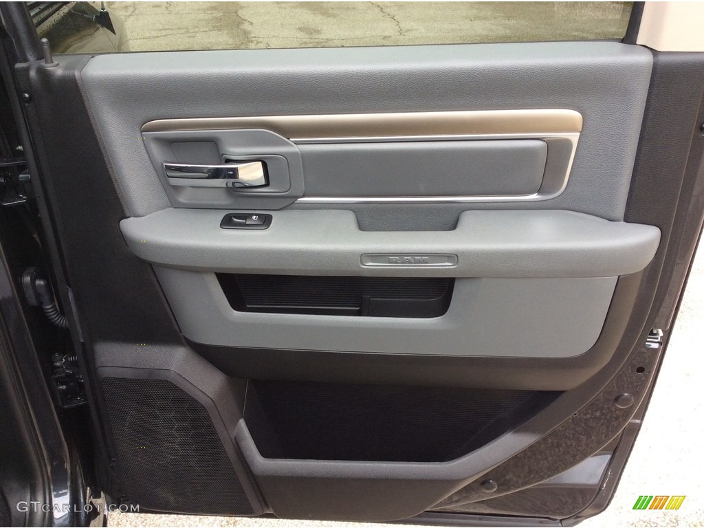 2017 1500 Big Horn Crew Cab 4x4 - Maximum Steel Metallic / Black/Diesel Gray photo #23