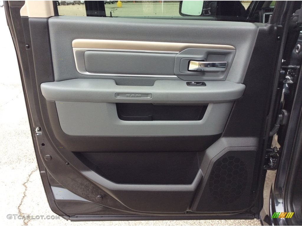 2017 1500 Big Horn Crew Cab 4x4 - Maximum Steel Metallic / Black/Diesel Gray photo #25