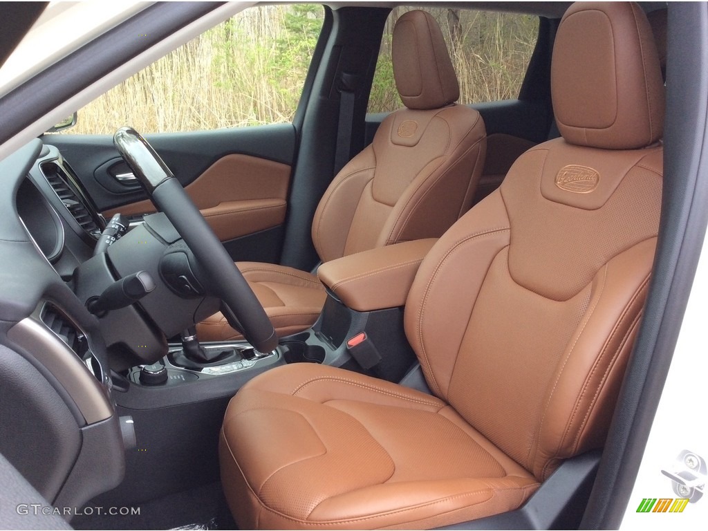 Black/Tan Interior 2019 Jeep Cherokee Overland 4x4 Photo #133138496