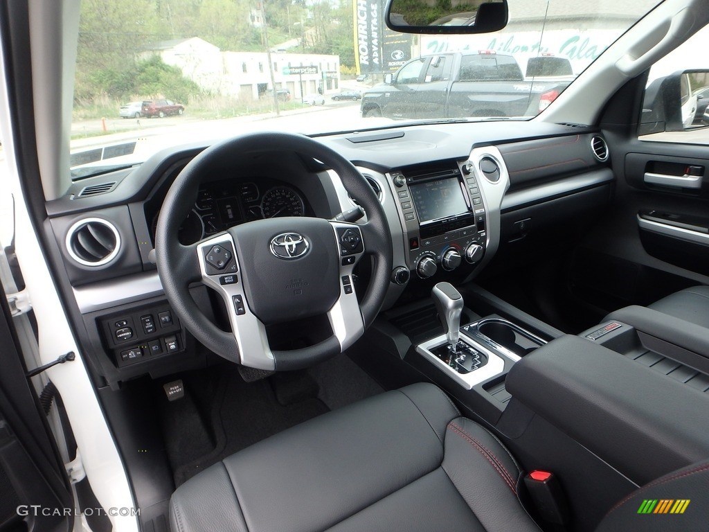 Black Interior 2019 Toyota Tundra TRD Pro CrewMax 4x4 Photo #133138937