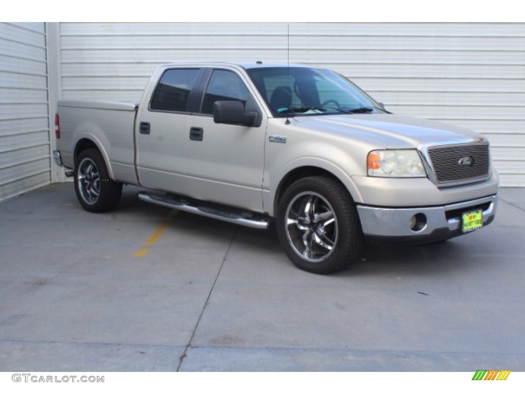 2006 F150 Lariat SuperCrew - Silver Metallic / Black photo #2